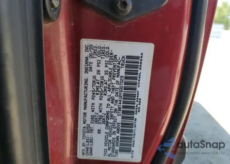 2000 Toyota Tundra Access Cab from USA, damaged, VIN 5TBBT4418YS007029